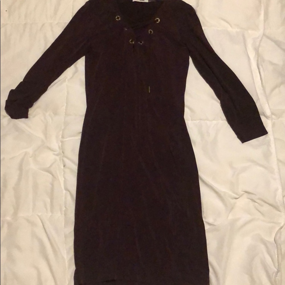 burgundy dress